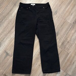 Abercrombie & Fitch Curve Love High Rise 90s Relaxed (No Fade Black) 32 Short